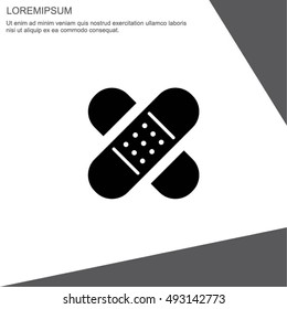 Web icon. Adhesive plaster