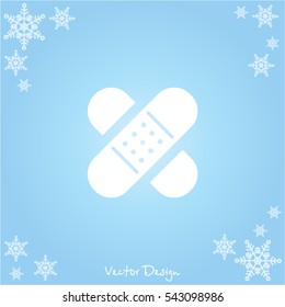 Web icon. Adhesive plaster