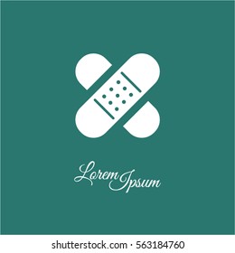 Web icon. Adhesive plaster