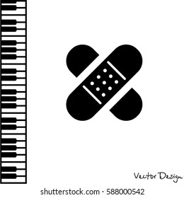 Web icon. Adhesive plaster