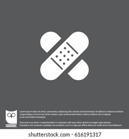 Web icon. Adhesive plaster