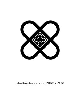 Web icon. Adhesive plaster icon On white Background. Bandage icon. Vector Design 