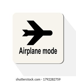 web icon. airplane mode icon. design in a flat style.