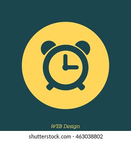 Web icon. Alarm clock