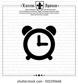 Web icon. Alarm clock