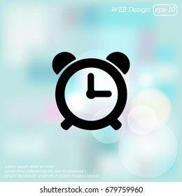 Web icon. Alarm clock