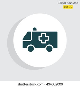 Web icon. Ambulance