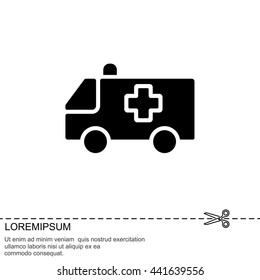Web icon. Ambulance