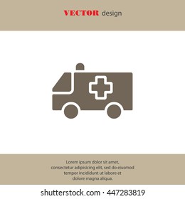 Web icon. Ambulance