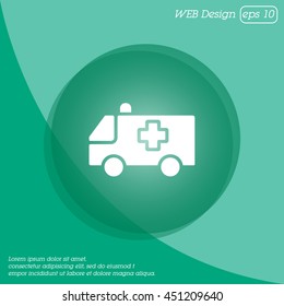 Web icon. Ambulance