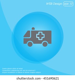 Web icon. Ambulance