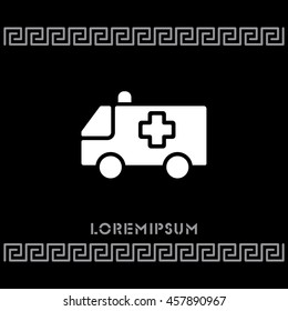 Web icon. Ambulance