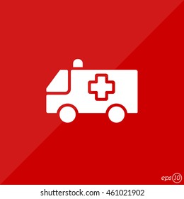 Web icon. Ambulance