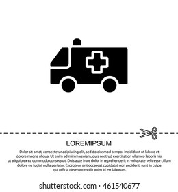 Web icon. Ambulance