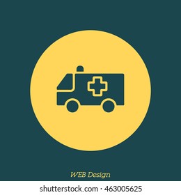 Web icon. Ambulance