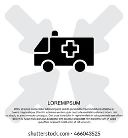 Web icon. Ambulance