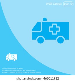 Web icon. Ambulance