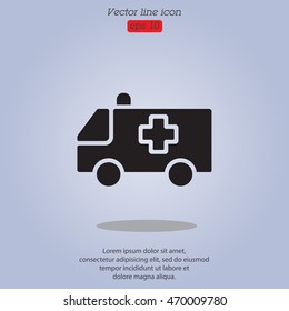 Web icon. Ambulance
