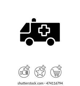 Web icon. Ambulance