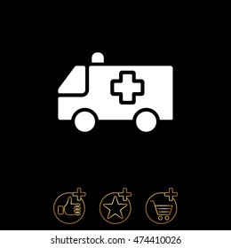 Web icon. Ambulance