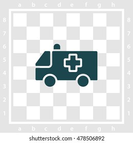 Web icon. Ambulance