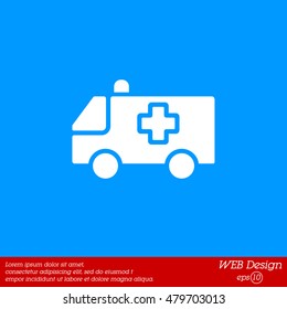 Web icon. Ambulance