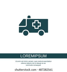 Web icon. Ambulance