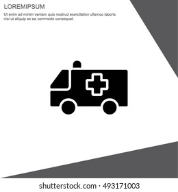 Web icon. Ambulance