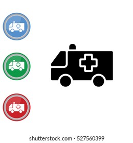 Web icon. Ambulance