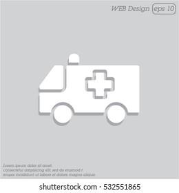 Web icon. Ambulance