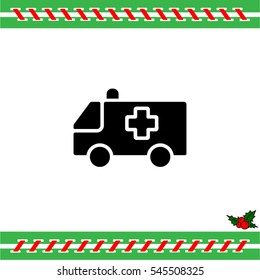Web icon. Ambulance