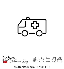 Web icon. Ambulance
