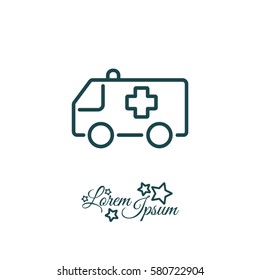 Web icon. Ambulance