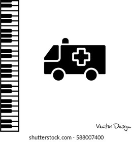 Web icon. Ambulance