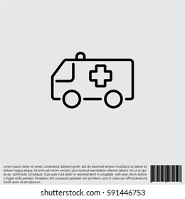 Web icon. Ambulance