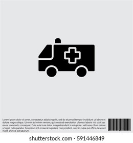Web icon. Ambulance
