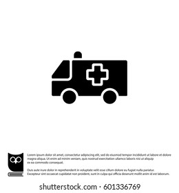 Web icon. Ambulance