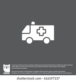 Web icon. Ambulance