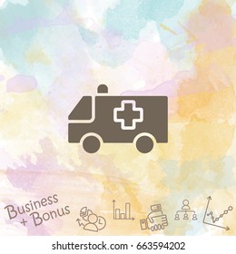 Web icon. Ambulance