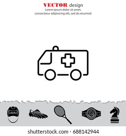 Web icon. Ambulance