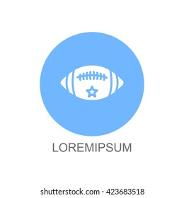 Web icon. American football 