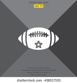 Web icon. American football 
