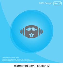 Web icon. American football 