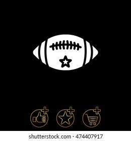 Web icon. American football 