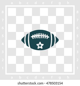 Web icon. American football 