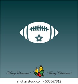 Web icon. American football 