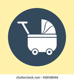 Web Icon of Baby Stroller.