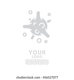 Web icon. Bacterium, virus