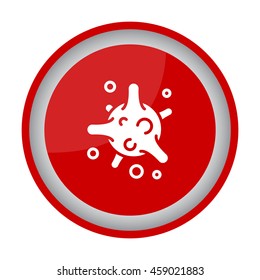 Web icon. Bacterium, virus