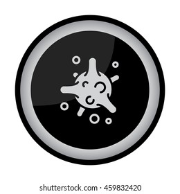 Web icon. Bacterium, virus